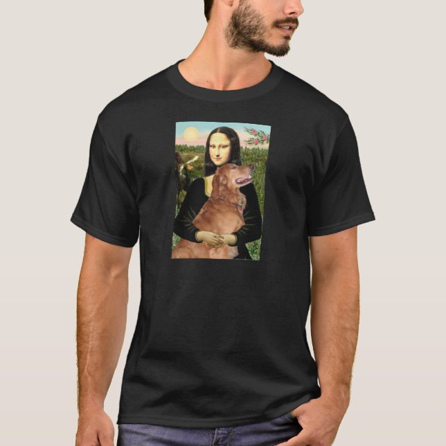 Golden Retriever 3 - Mona Lisa T-Shirt (Vorderseite)