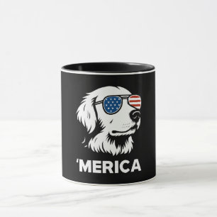 Golden Retriever 4. Juli Merica Tasse