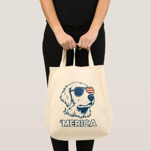 Golden Retriever 4. Juli Merica Tragetasche