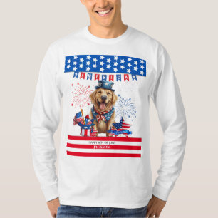 Golden Retriever - 4. Juli - Unabhängigkeit der US T-Shirt