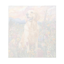 Golden Retriever - 5,5" x 6" Notepad