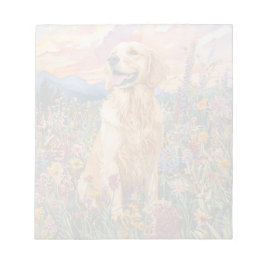Golden Retriever - 5,5" x 6" Notepad Notizblock