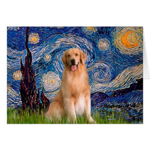 Golden Retriever 8 - Nuit étoilée