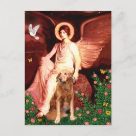 Golden Retriever 9 - Sitzender Engel Postkarte