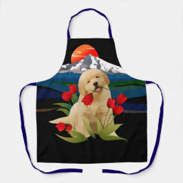 GOLDEN RETRIEVER All-over-Print-Schürze Schürze