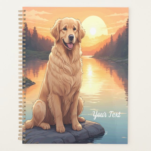Golden Retriever am See Planer (Vorderseite)