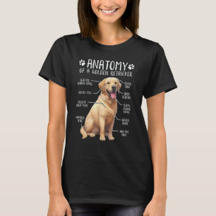 Golden Retriever Anatomie Hundebesitzer T-Shirt