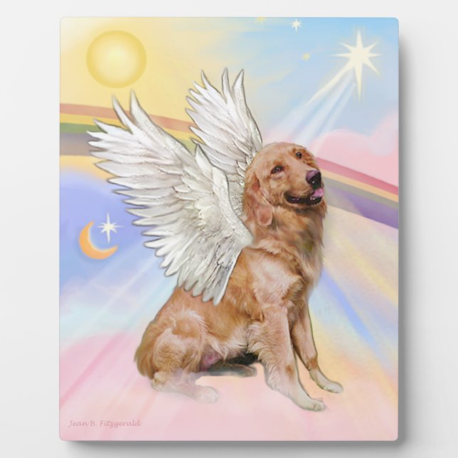 Golden Retriever Angel (B1) Fotoplatte (Vorderseite)