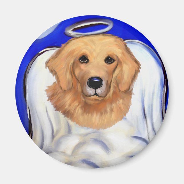 Golden Retriever Angel Magnet (Vorne)
