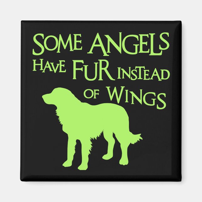 GOLDEN RETRIEVER ANGEL MAGNET (Vorne)
