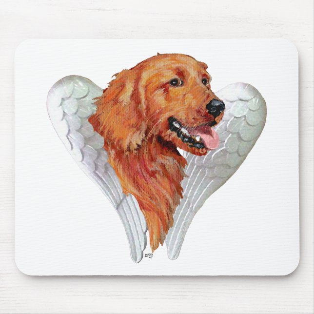 Golden Retriever Angel Mousepad (Vorne)