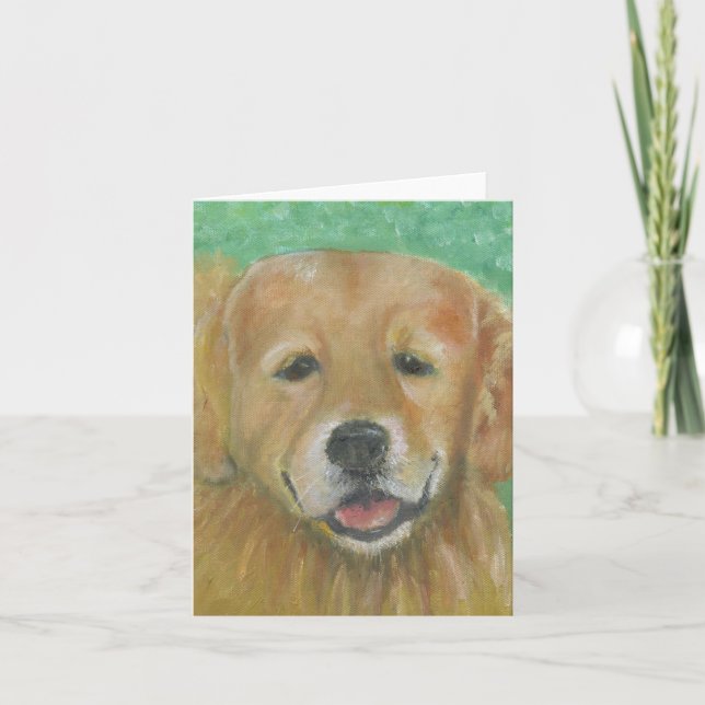 Golden retriever-Anmerkungs-Karte Karte (Vorderseite)