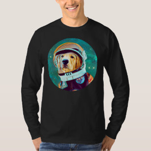 Golden Retriever Astronautin für Retriever T-Shirt