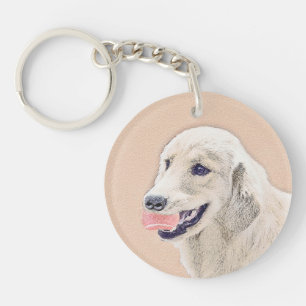 Golden Retriever avec Tennis Ball Peinture Chien A