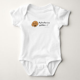 golden retriever baby strampler