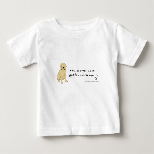 golden retriever baby t-shirt