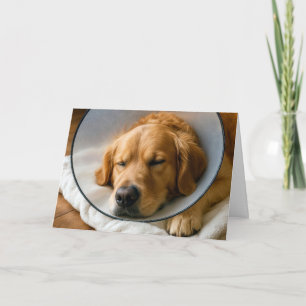 Golden Retriever - Baldige Genesung Karte