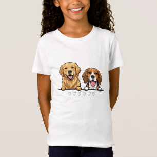 Golden Retriever & Beagle Am besten für Tierliebha T-Shirt