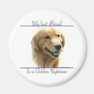 Golden Retriever Best Friend 2 - Magnet