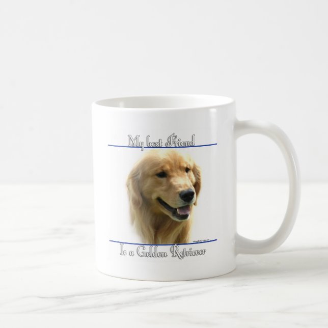 Golden Retriever Bester Freund 2 Kaffeetasse (Rechts)