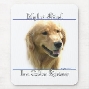 Golden Retriever Bester Freund 2 Mousepad