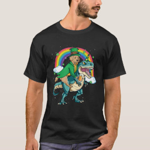 Golden Retriever Bier Dino Rex Horn T-Shirt