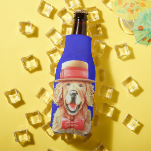 Golden Retriever Biere Cooler Flaschenkühler