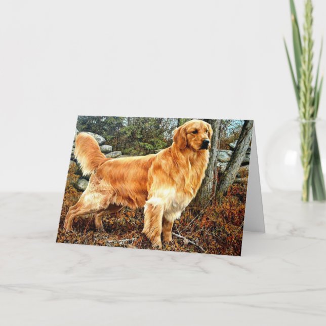 Golden Retriever Big Boy Grußkarte Karte (Vorderseite)