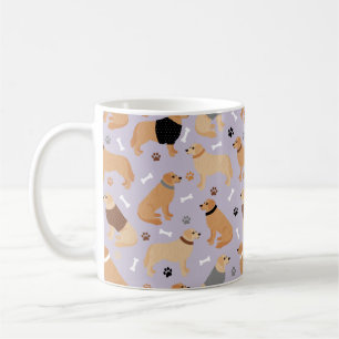 Golden Retriever Bones and Paws Coffee Mug Kaffeetasse