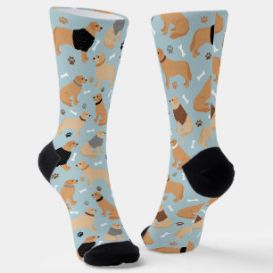 Golden Retriever Bones and Paws Socken