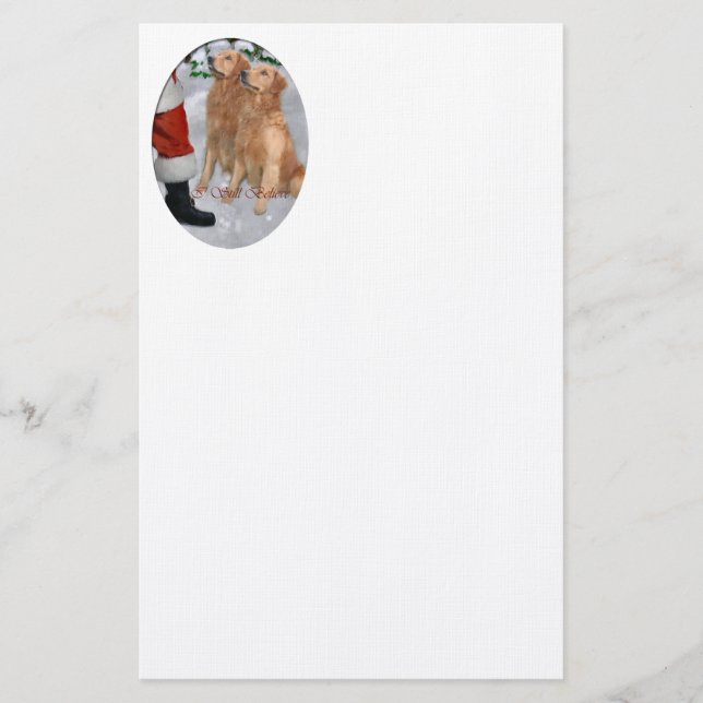 Golden Retriever Briefpapier (Vorderseite)