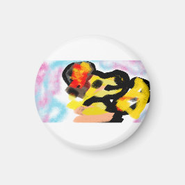 Golden Retriever bunt Magnet