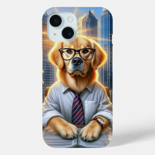 Golden Retriever BusinessMan in einem Büro Case-Mate iPhone Hülle