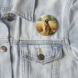 Golden Retriever Button