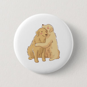 Golden Retriever Button