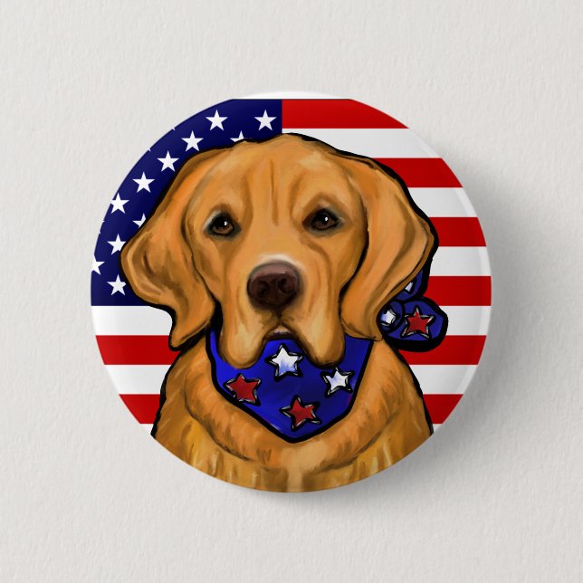 Golden Retriever Button (Vorderseite)