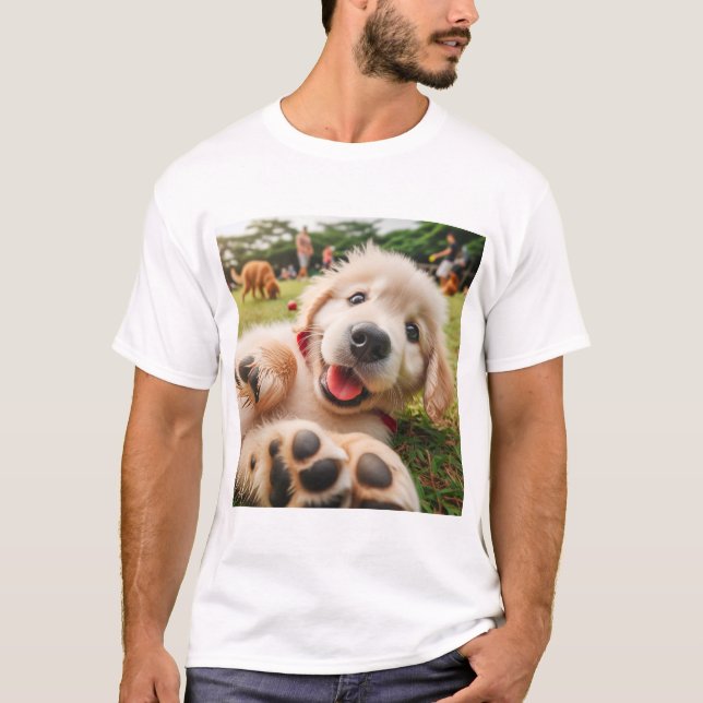 Golden retriever cachorro T-Shirt (Vorderseite)