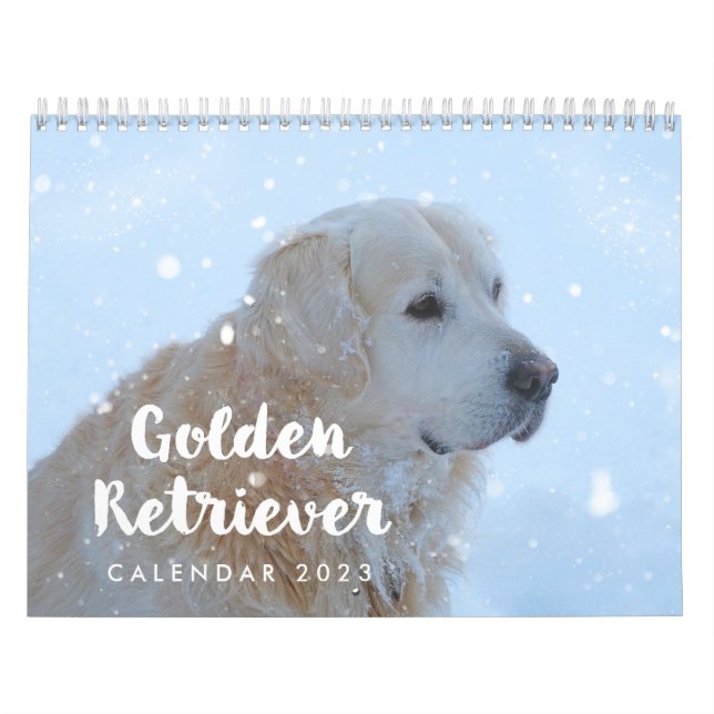 Golden Retriever Calendar 2023 Personalisiert Kalender (Titelbild)