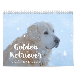 Golden Retriever Calendar 2023 Personalisiert Kalender