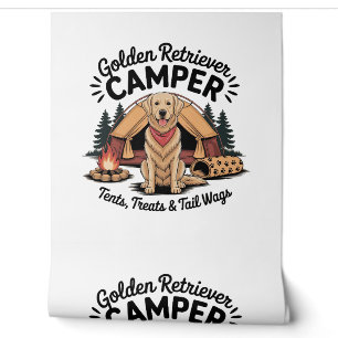 Golden Retriever Camper – Zelte, Leckerlis & Schwä Tapete