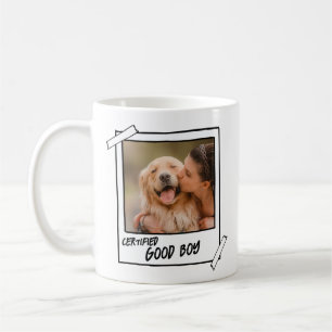 Golden Retriever Certified Good Boy Dog Foto Kaffeetasse