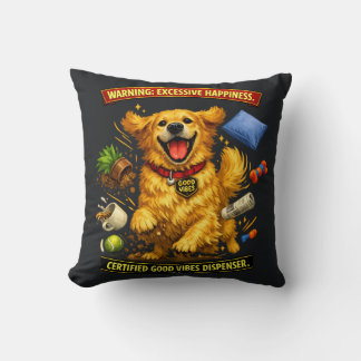 Golden Retriever Chaos-Modus aktiviert  Kissen