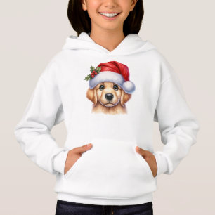 Golden Retriever Chien avec le Père Noël Style-825