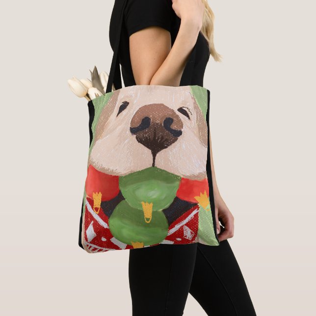 Golden Retriever Christmas Balls Mouth Funny GIft Tasche (Von Nahem)