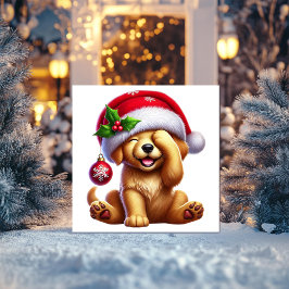 Golden Retriever Christmas Joy Feiertagskarte