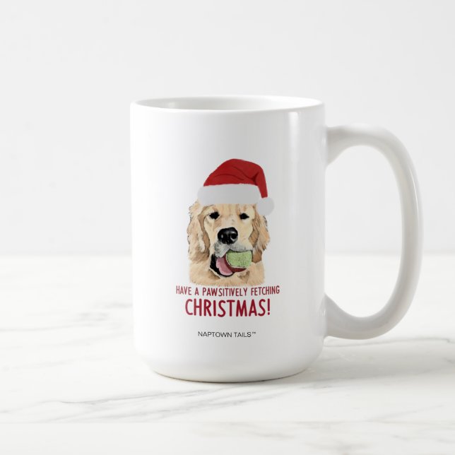 Golden Retriever Christmas Mug (Droite)
