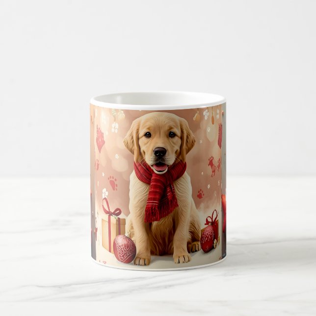 Golden Retriever Christmas Mug (Centre)