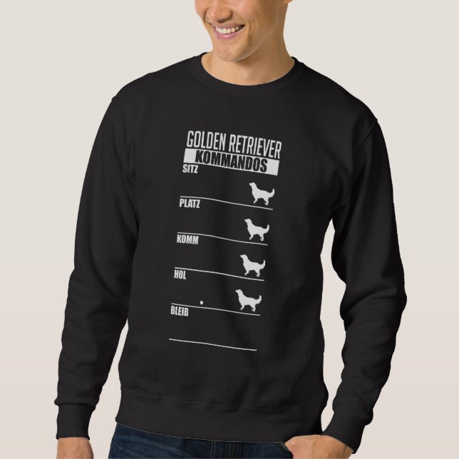 Golden Retriever Commandos Dog Eigentümer Weiblich Sweatshirt (Vorderseite)