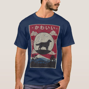 Golden Retriever Corgi Japanese Design Kawaii Dog  T-Shirt