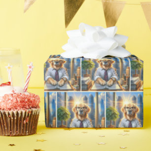 Golden Retriever Corporate Business Geschenkpapier